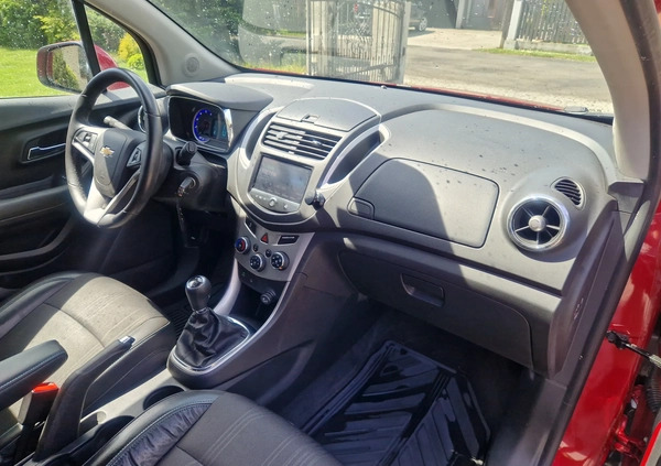 Chevrolet Trax cena 35999 przebieg: 124000, rok produkcji 2014 z Bieruń małe 172